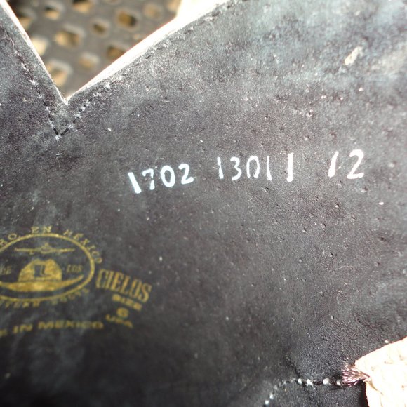 EL SENOR de los CIELOS Men's Caiman Tail Print Leather Western Boots Size 6 NWT! - Picture 8 of 9